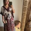 Vestido Kaftan Roma longa moda Boho Hippie plus size - Image 10