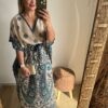 Vestido Kaftan Roma longa moda Boho Hippie plus size - Image 9