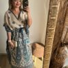 Vestido Kaftan Roma longa moda Boho Hippie plus size - Image 7