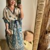 Vestido Kaftan Roma longa moda Boho Hippie plus size - Image 6