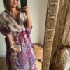 Vestido Kaftan Roma longa moda Boho Hippie plus size - Image 2