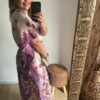 Vestido Kaftan Roma longa moda Boho Hippie plus size - Image 3